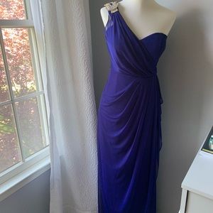Xscape Size 4 royal blue/indigo prom dress